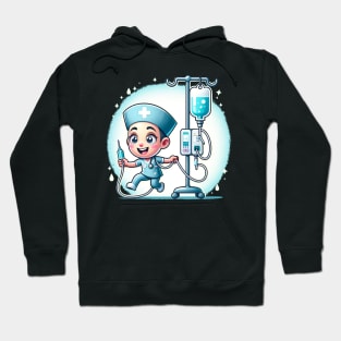 working the pole nurse Hoodie